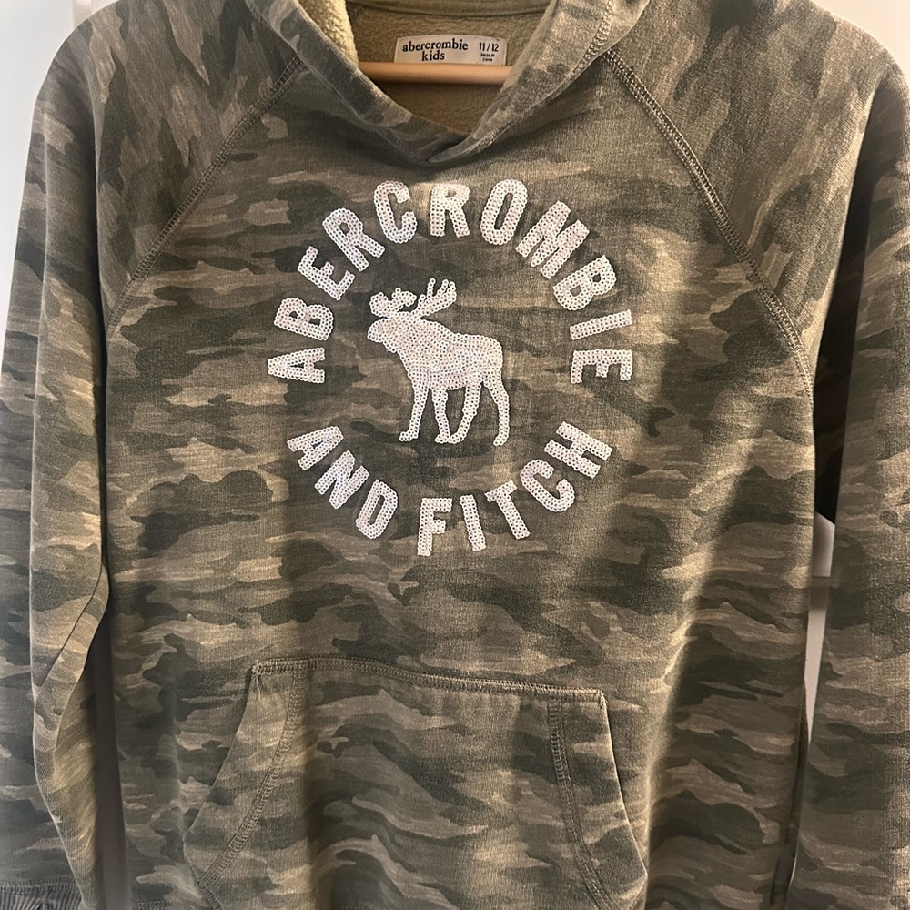 Abercrombie Kids Green Camouflage Sweater